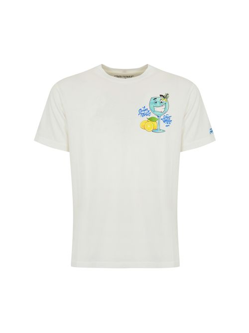 T-shirt con stampa Gin Tonic Mc2 Saint Barth | TSHIRT MAN02949H CPT GIN TONIC 01N